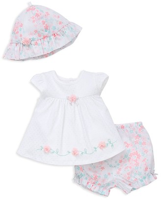 Little Me Girls' Floral Top, Shorts & Hat Set - Baby