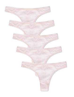 Iris & Lilly Women's Body Smooth Thong, Pack of 5,(Manufacturer size: Small)