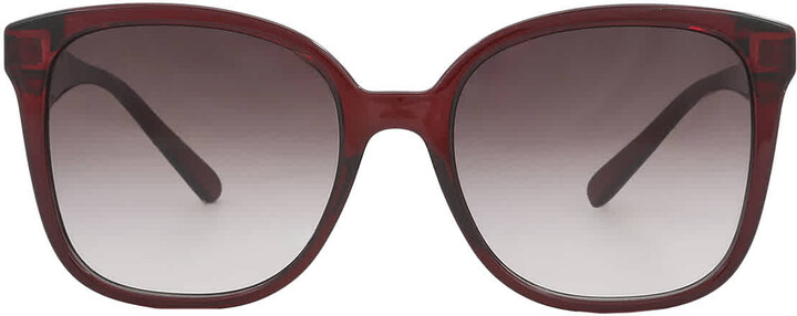 Ferragamo Burgundy Gradient Square Ladies Sunglasses SF1072S 630 56