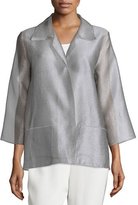 Thumbnail for your product : Caroline Rose Occasion Organza Easy Shirt, Platinum, Plus Size