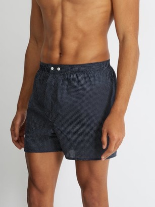 Derek Rose Pin-dot Cotton Boxer Shorts - Navy Multi
