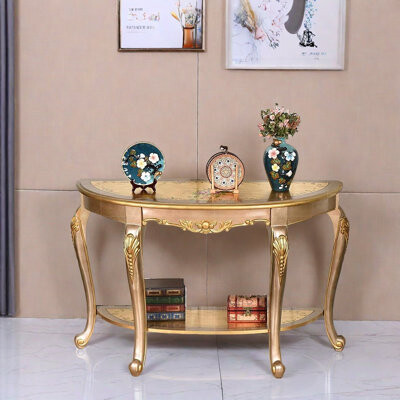 Rosdorf Park American Country Style Solid Wood Console Table