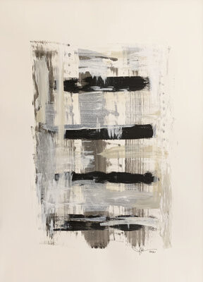 One-of-a-Kind Original Untitled 67 by J. Kent Martin - Unframed Painting on Paper