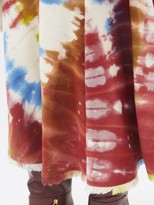Thumbnail for your product : Gabriela Hearst Amy Fringed Tie-dye Recycled-cashmere Midi Skirt - Green Multi