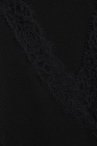 Thumbnail for your product : Jonathan Simkhai Wrap-effect Lace-trimmed Stretch-knit Top