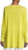 Thumbnail for your product : Eileen Fisher Fine Linen Crepe Knit Top