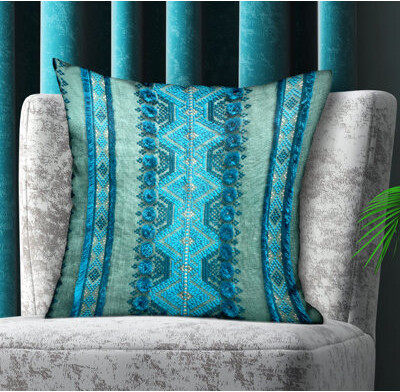 Plutus Brands Alexandrite Geometric Luxury Throw Pillow