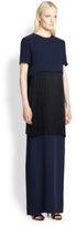 Thumbnail for your product : Adam Lippes Fringed Crepe Gown