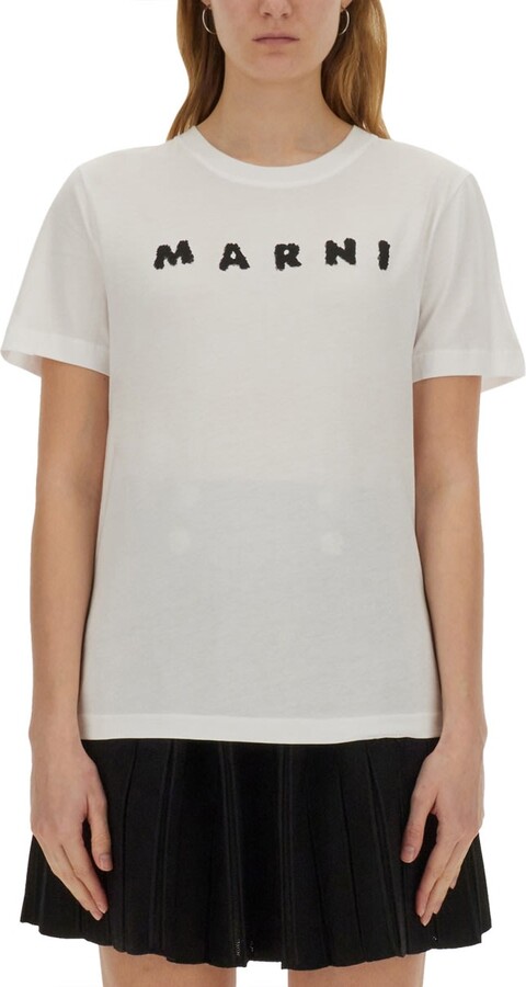 Marni Cotton T-shirt With Logo