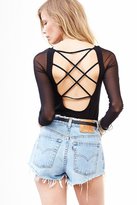 Thumbnail for your product : Silence & Noise Silence + Noise Strap-Back Mesh Tee