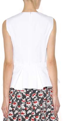 Balenciaga Pleated cotton blouse