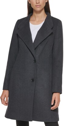 dkny petite coat