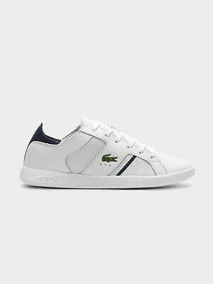 Lacoste New Womens Lac Novas 119 1 Sma White Navy Sneakers Low Top