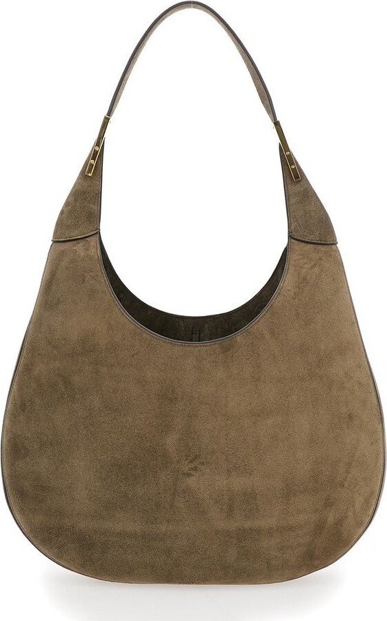 Savette Curved Open-Top Shoulder Bag