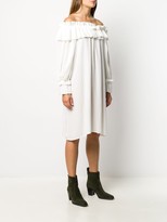 Thumbnail for your product : P.A.R.O.S.H. Off-Shoulder Ruffle Dress