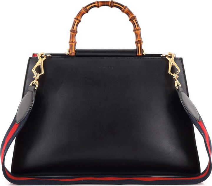 Gucci Nymphaea Top Handle Bag Leather Medium ShopStyle