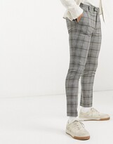 plaid mens skinny jeans