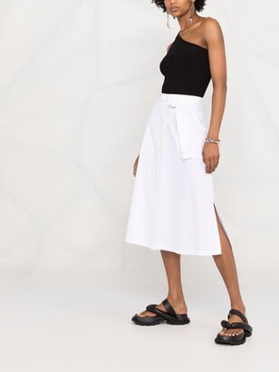 Seventy belted A-line skirt