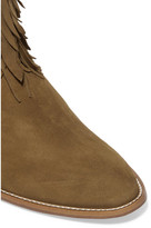 Thumbnail for your product : Aquazzura Pocahontas Fringed Suede Ankle Boots - Tan