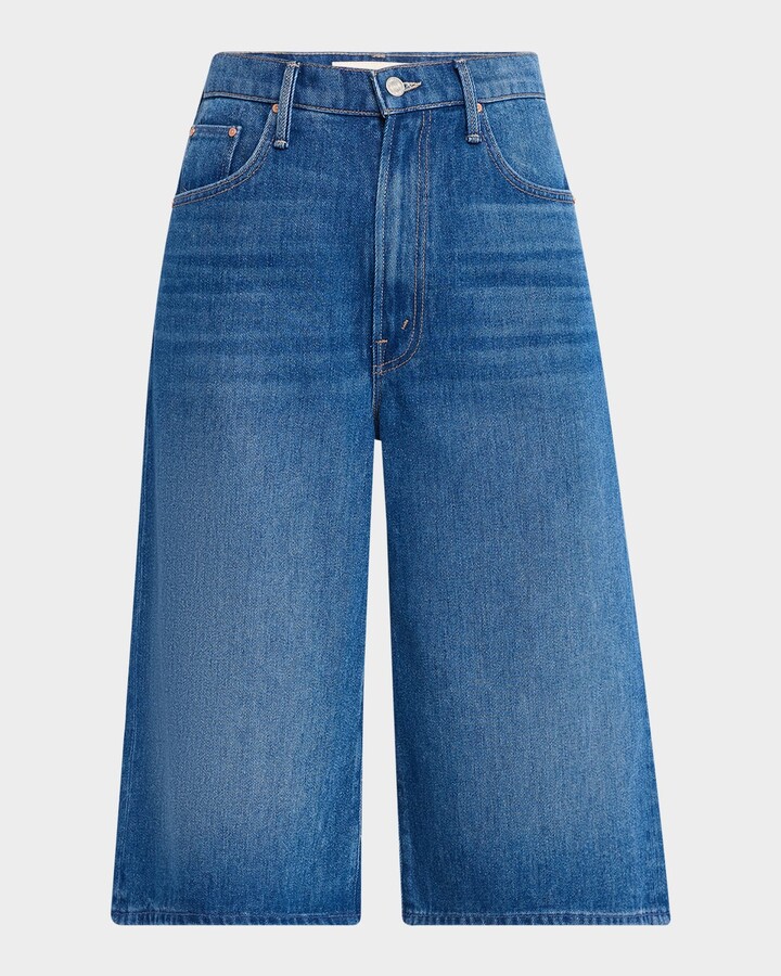 Mother The Whole Lot Zip Capri Jeans