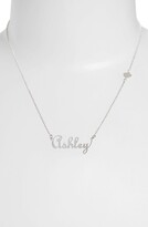 Thumbnail for your product : Argentovivo Personalized Script Name with Heart Necklace