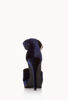 Thumbnail for your product : Forever 21 Velveteen Doll Platform Sandals