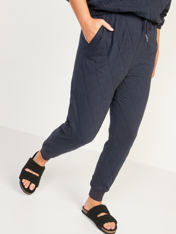 Old Navy Extra High-Waisted Quilted Jogger Sweatpants for Women