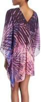 Thumbnail for your product : Carmen Marc Valvo Rain-Forest Printed Caftan Coverup