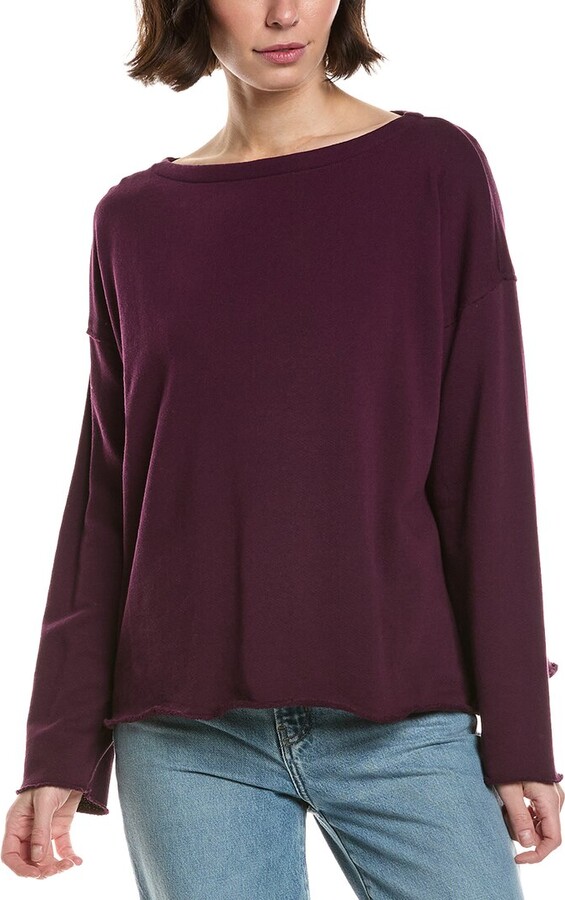 Eileen Fisher Bateau Neck Boxy Top