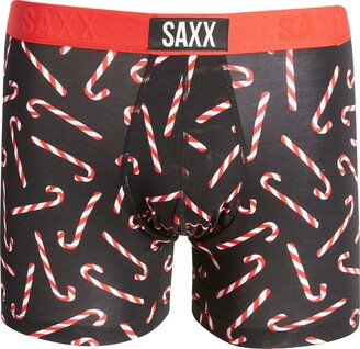 Saxx Vibe Candy Cane Print Boxer Briefs - ShopStyle