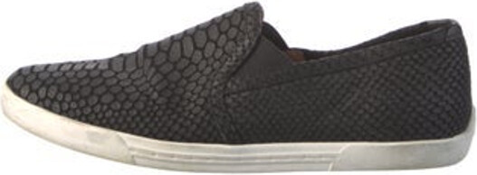 Joie Leather Slip-On Sneakers Black Round-Toes Unfortunately, due to restrictions, this item may not be eligible for shipping in all areas.