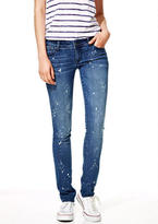 Thumbnail for your product : Delia's Taylor Low-Rise Skinny Jeans in Indigo Splatter