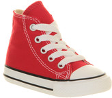 Thumbnail for your product : Converse Small Star Hi Canvas Red