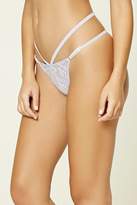 Thumbnail for your product : Forever 21 Floral Strappy G-String Panty