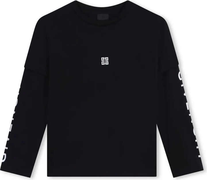 Givenchy Kids logo-print long-sleeve T-shirt