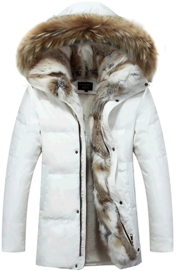 fur lined down jacket