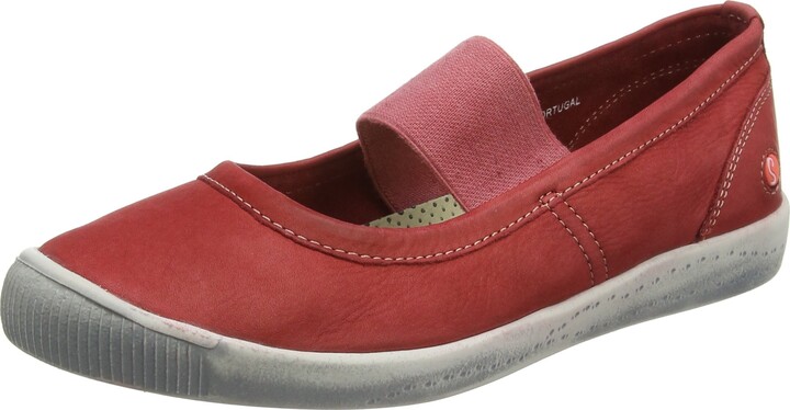 Softinos Damen Lynn577sof Mary Jane Halbschuhe - Superweiche Ballerinas Aus Glattleder