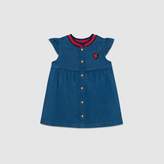 Thumbnail for your product : Gucci Baby denim dress with heart