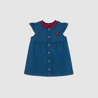 Gucci Baby denim dress with heart