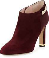 Thumbnail for your product : Kate Spade Aldaz Suede Bow-Buckle Ankle Boot