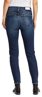 RE/DONE Comfort-Stretch High-Rise Ankle Skinny Jeans