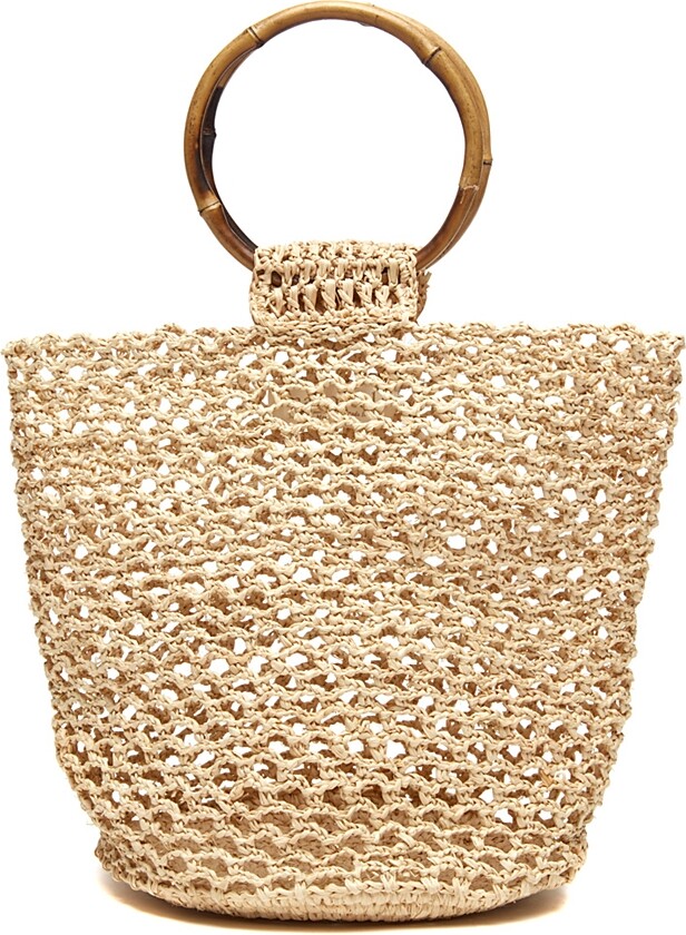 Mar y Sol Willow Raffia Wristlet