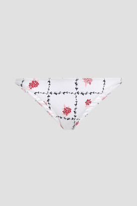 Onia Ashley Floral-print Low-rise Bikini Briefs