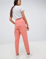 Thumbnail for your product : ASOS Design DESIGN high waist tapered trousers