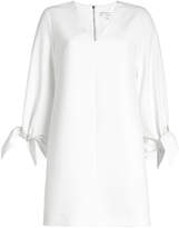 Tibi Crepe Dress with Bow Sleeves 