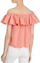 Thumbnail for your product : Rebecca Taylor Off-the-Shoulder Ruffle Top