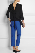 Thumbnail for your product : Marni Crepe-trimmed cashmere-blend sweater