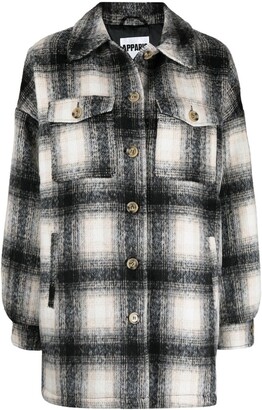 Apparis Debra check-pattern shirt jacket