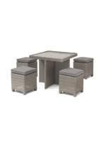 Kettler Palma Rattan Dining Set with Glass Top Table