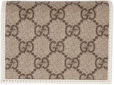 Thumbnail for your product : Gucci Beige & White GG 'Gucci 1955' Horsebit Card Holder Wallet